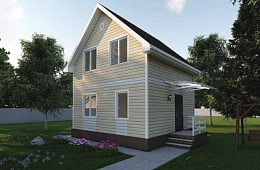 Проект каркасного дома КД 72