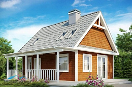 Проект каркасного дома КД 102