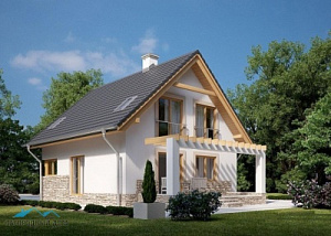 Проект каркасного дома КД 166