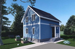 Проект каркасного дома КД 98