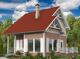 Проект каркасного дома КД 89