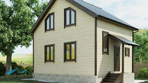 Проект каркасного дома КД 107