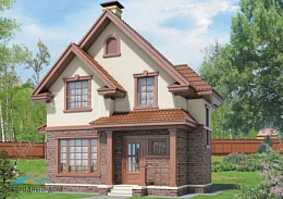 Проект каркасного дома КД 104