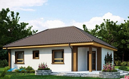 Проект каркасного дома КД 86