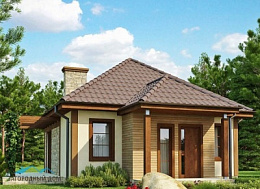 Проект каркасного дома КД 56