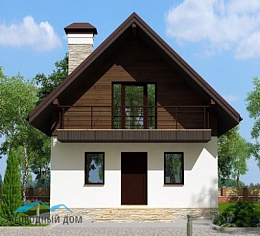Проект каркасного дома КД 72/1