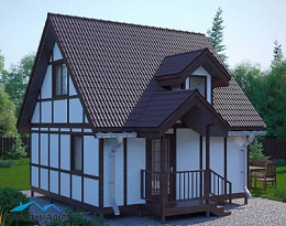 Проект каркасного дома КД 60